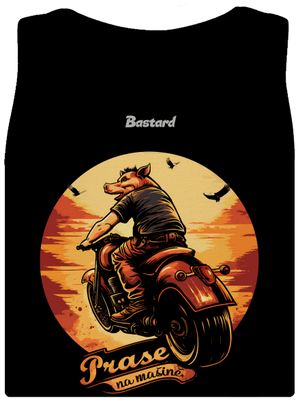 Prase na mašině dámské tílko klasické Black