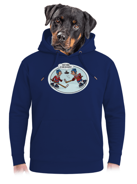 Hokejisti a UFO unisex mikina premium Navy