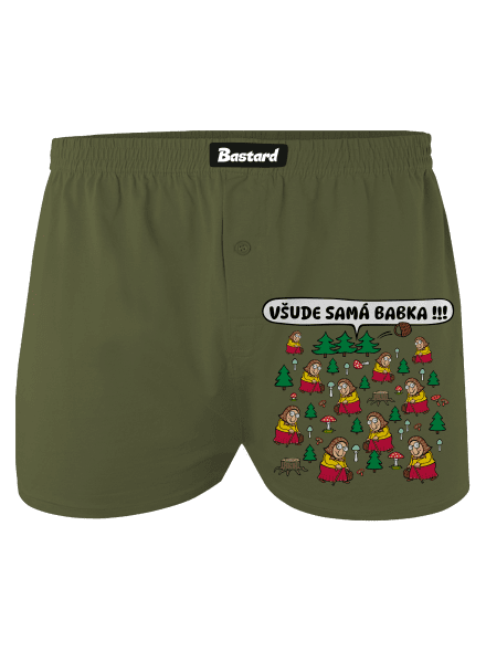Všude samá babka pánské trenky Khaki