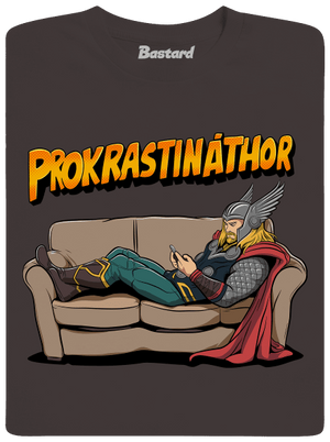 Prokrastináthor pánské dlouhý rukáv Bear Brown