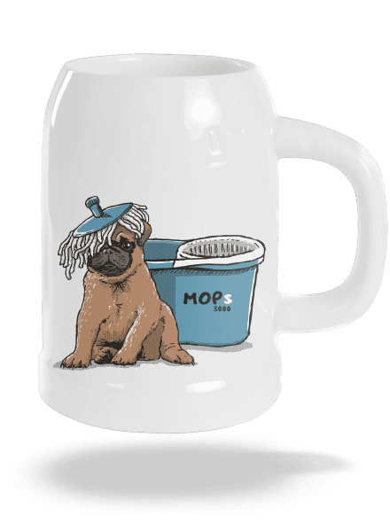 Mops půllitr White