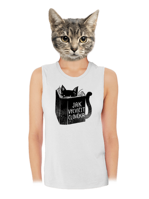 Povinná četba dámské tílko volné White