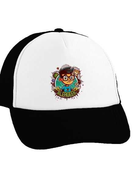 Alergeek kšiltovka truckerka Black cap