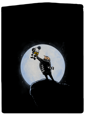 Mimoní král pánská mikina na zip Black