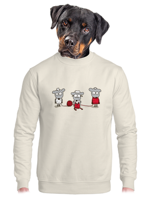 unisex mikina bez kapuce