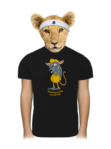 Myšák Casanova dětské sportovní tričko Black