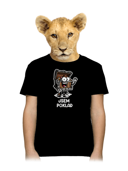 Jsem poklad dětské tričko Black