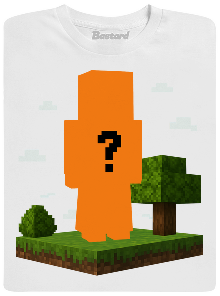 Minecraft z vlastní fotky dětské tričko White