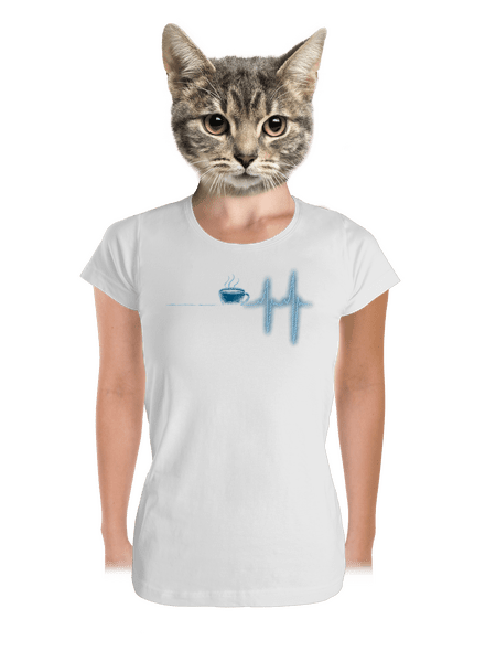 Coffee help dámské tričko premium White