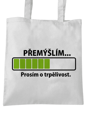 Přemýšlím taška White