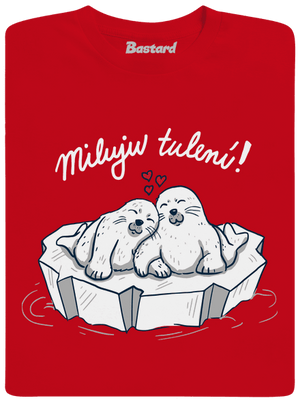 Miluju tulení dětské tričko Red