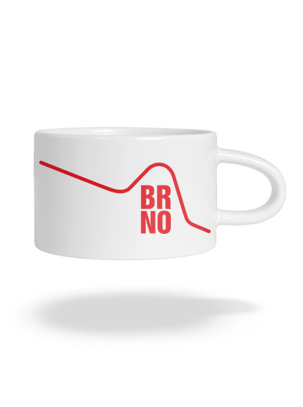 Brno hrnek makronka White
