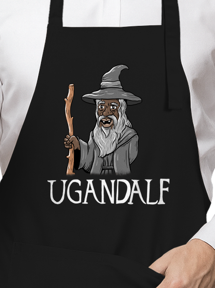 Ugandalf zástěra Black
