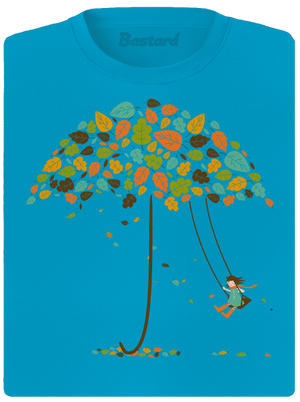 Radost z podzimu dámské sportovní tričko Blue Atol