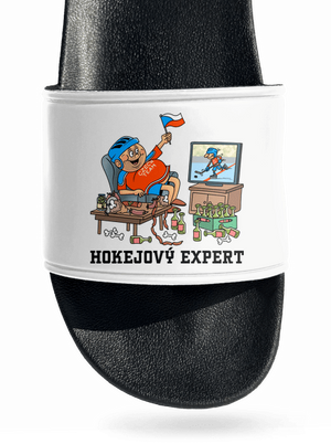 Hokejový expert pantofle White