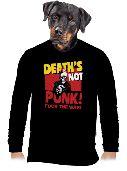 Death's not punk pánské dlouhý rukáv Black