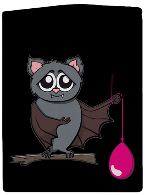 Netopýr dámská mikina na zip Black