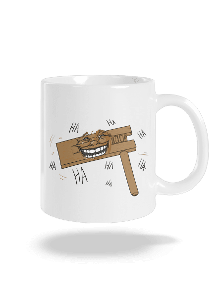 Řehtačka klasický hrnek White