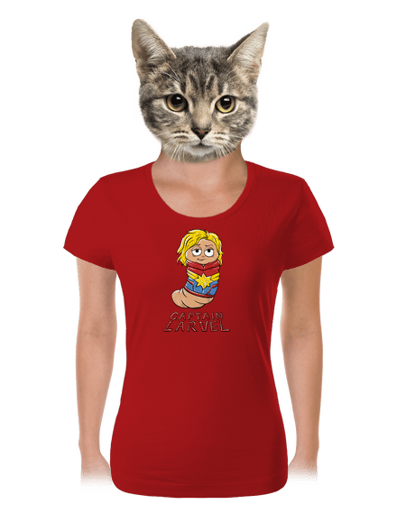 Captain Larvel dámské tričko Red Mal