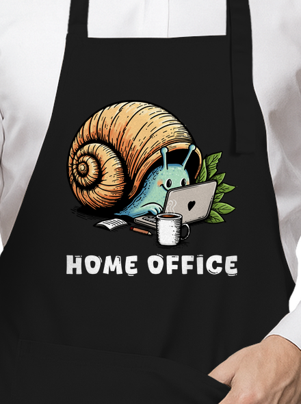 Šnekův home office zástěra Black