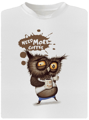 Potřebuju víc kafe pánské sportovní tričko White