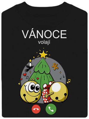 Vánoce volají unisex mikina bez kapuce Black