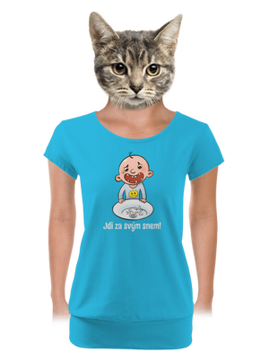 dámské tričko s lemem