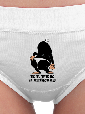 Krtek a kalhotky dámské kalhotky White