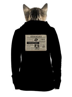 Věštecké listy dámská mikina na zip Black