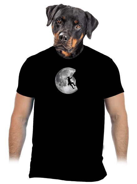 Noční lezec pánské tričko Black
