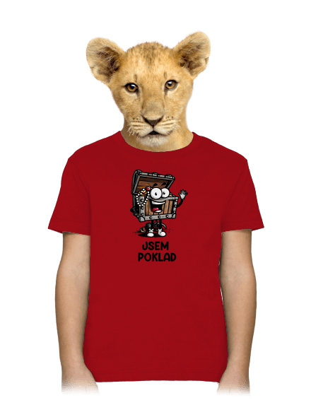 Jsem poklad dětské tričko Red