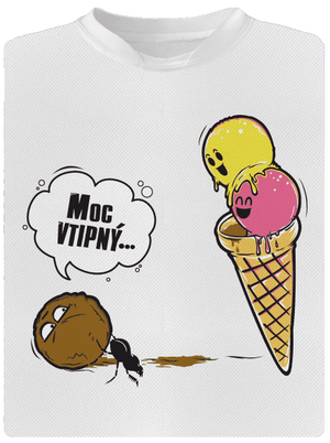 Moc vtipný dětské sportovní tričko White