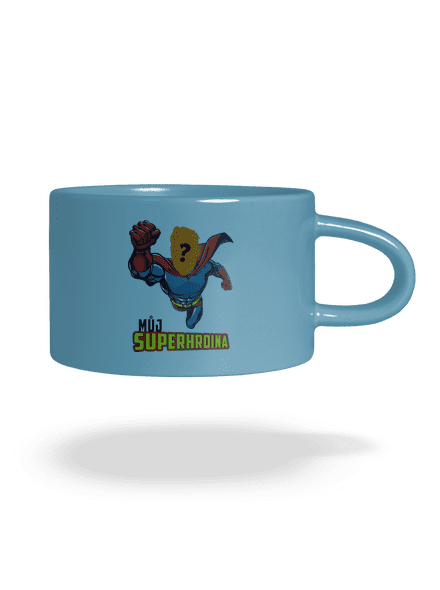 Můj superhrdina hrnek makronka Blue Macaron
