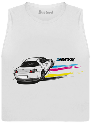 CMYK ve smyku dámské tílko volné White