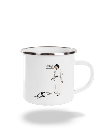 Luke a Leia plecháček White