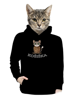 Košiška dámská mikina klokanka Black