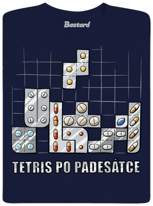 Tetris po padesátce  pánské tričko Navy