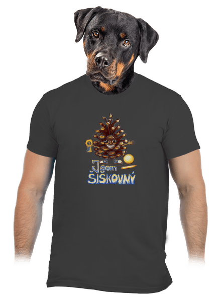 Jsem šiškovný pánské tričko Dark Grey