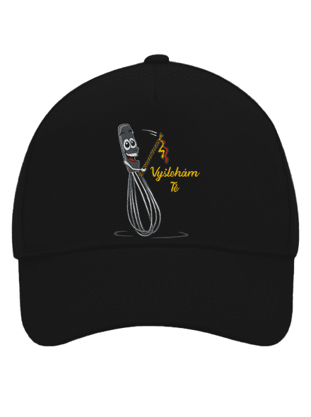 Vyšlehám Tě! kšiltovka baseballka Black