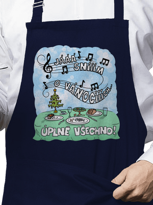 Sním o Vánocích zástěra Navy