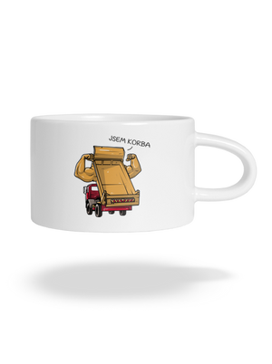 Korba hrnek makronka White