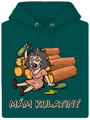 Mám kulatiny unisex mikina premium Emerald Green