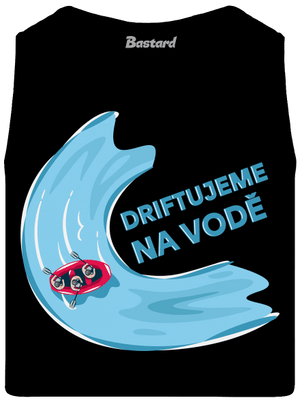 Driftujeme na vodě pánské tílko Black