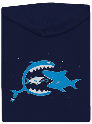 Rybky pánská mikina na zip Navy