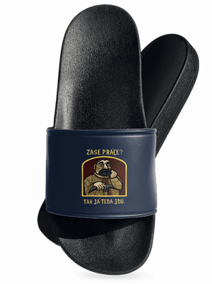 Zase práce? pantofle Navy