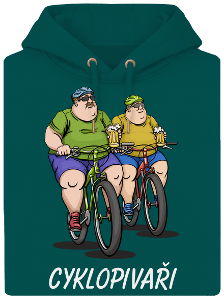 Cyklopivaři unisex mikina premium Emerald Green