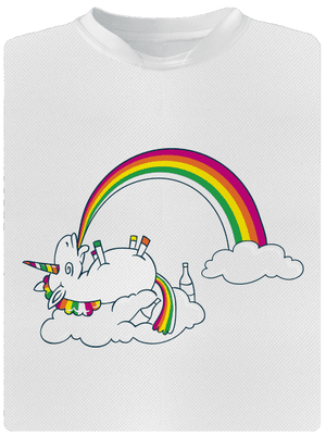 Tajemství duhy dětské sportovní tričko White
