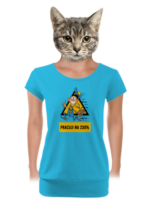 dámské tričko s lemem