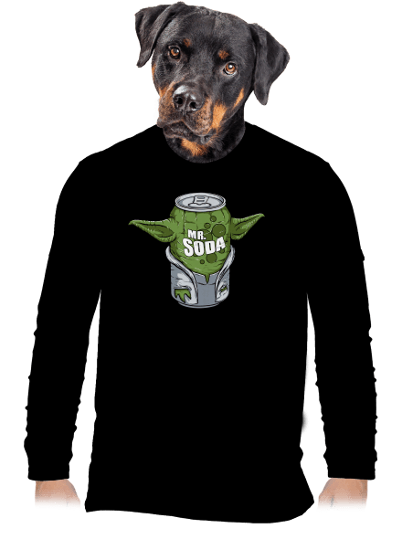 Mr. Soda pánské dlouhý rukáv Black