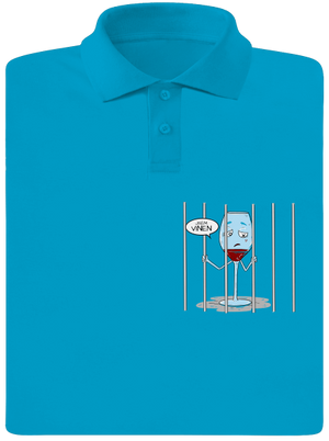 Jsem vinen pánská polokošile Blue Atol